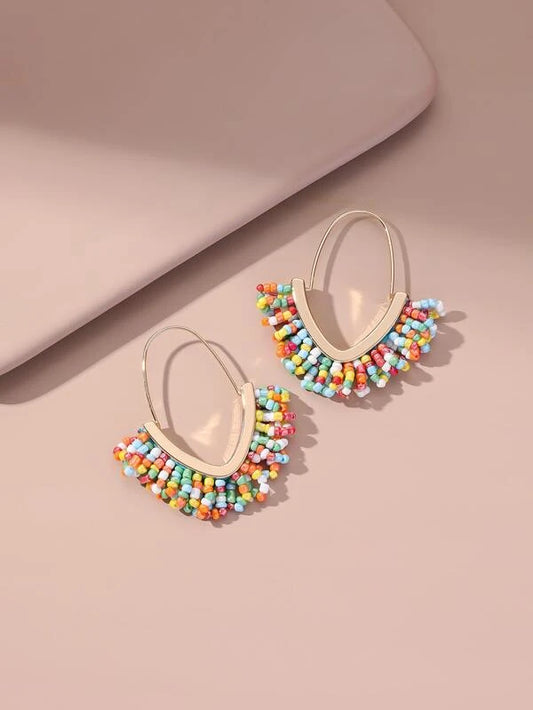 SeaBeaded Closed Style Hoop Earrings