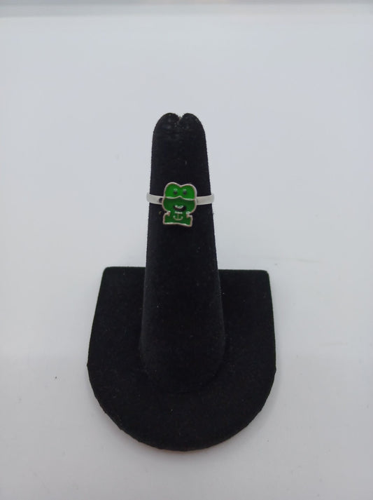 Green Cartoon Frog Ring