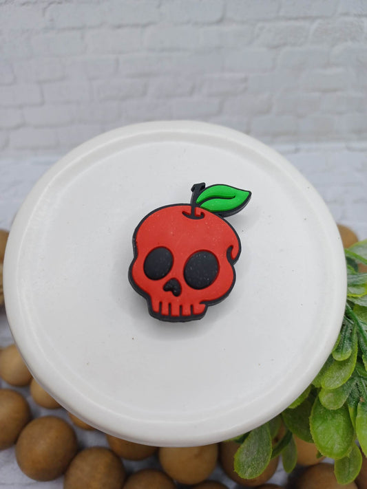 Red Skull Shoe Charm Accessory