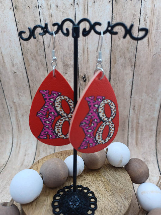 XOXO Leopard Earrings