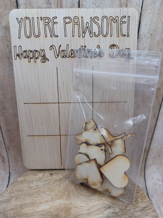You're Pawsome Tic Tac Toe Game - comes with Tic Tac Toe Pieces