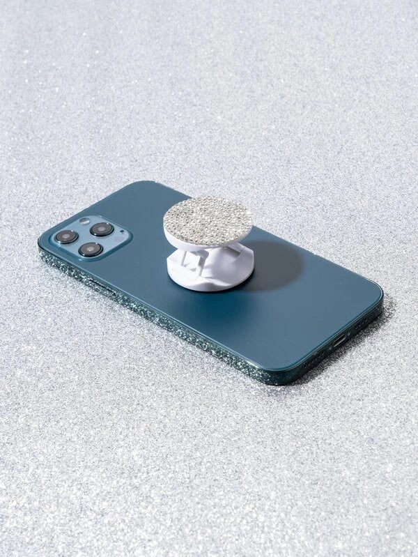 Silver Rhinestone Mobile Phone Accessory