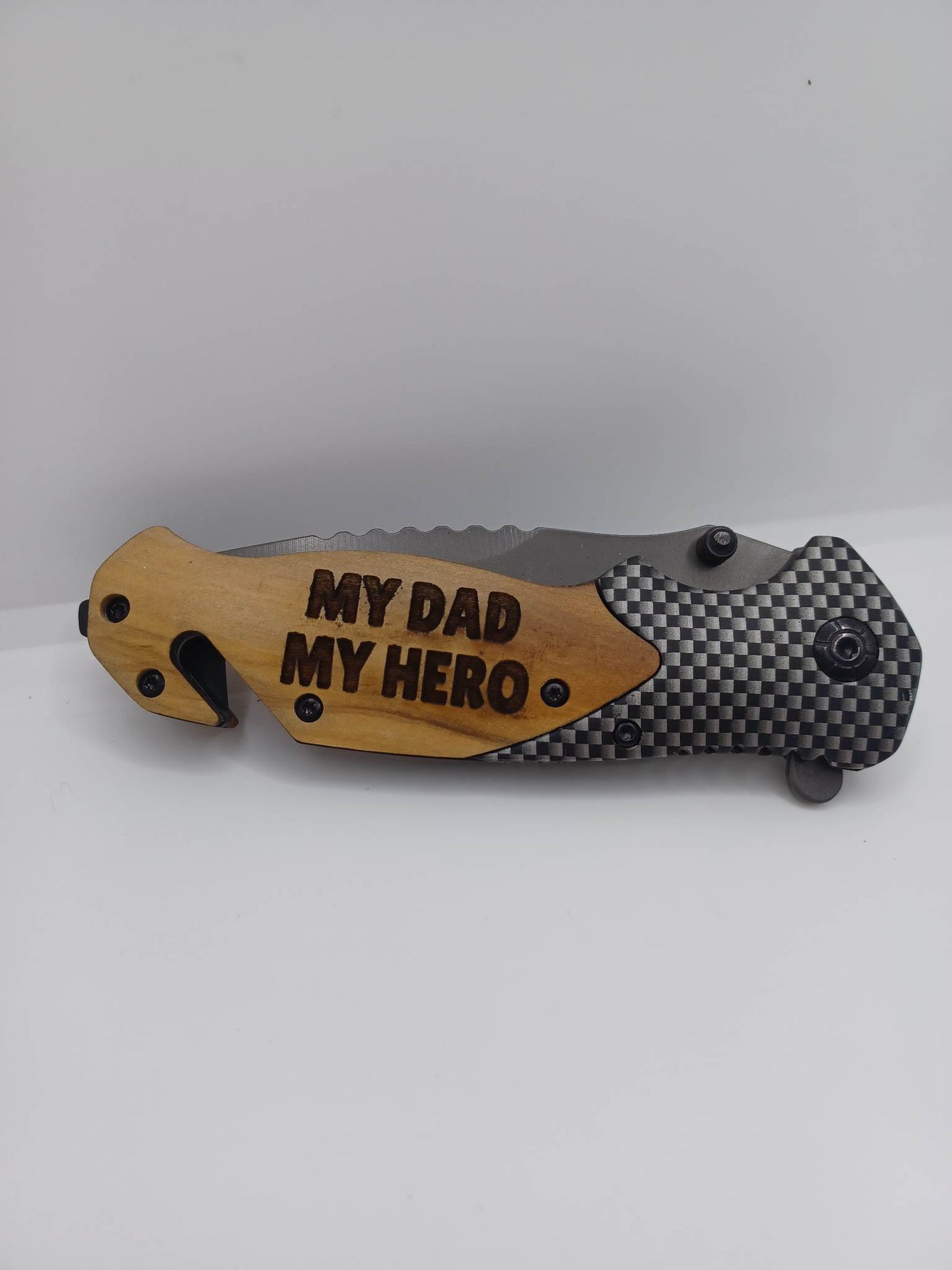PREORDER - My Dad My Hero Engraved Utility Knife