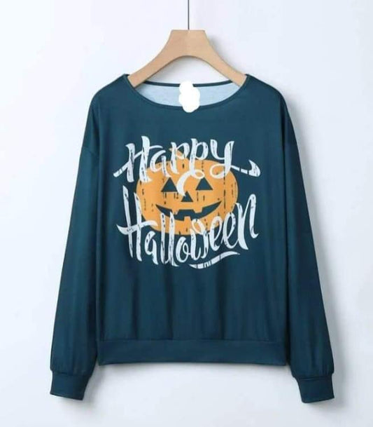 Happy Halloween w/ Jack O' Lantern Sweatshirt