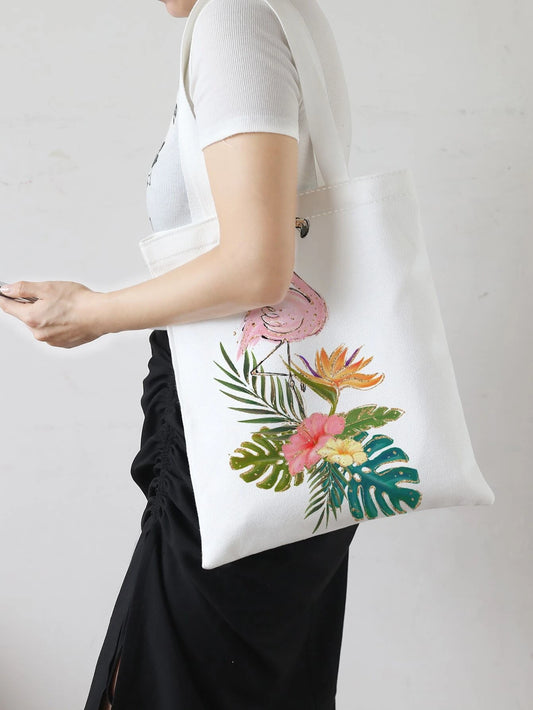 Tropical Flamingo Tote Bag