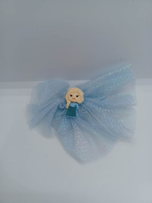 Blue Hair Accessory w/ Blonde Girl Accent