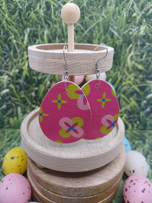 Pink Easter Earrings