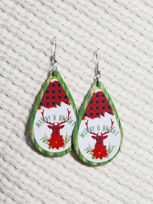 Merry & Bright Reindeer Earrings