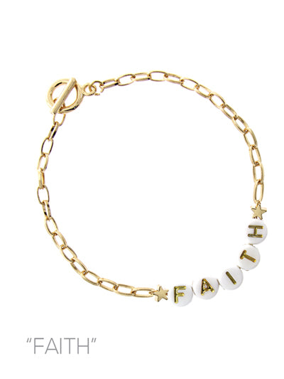 Gold Faith Bracelet