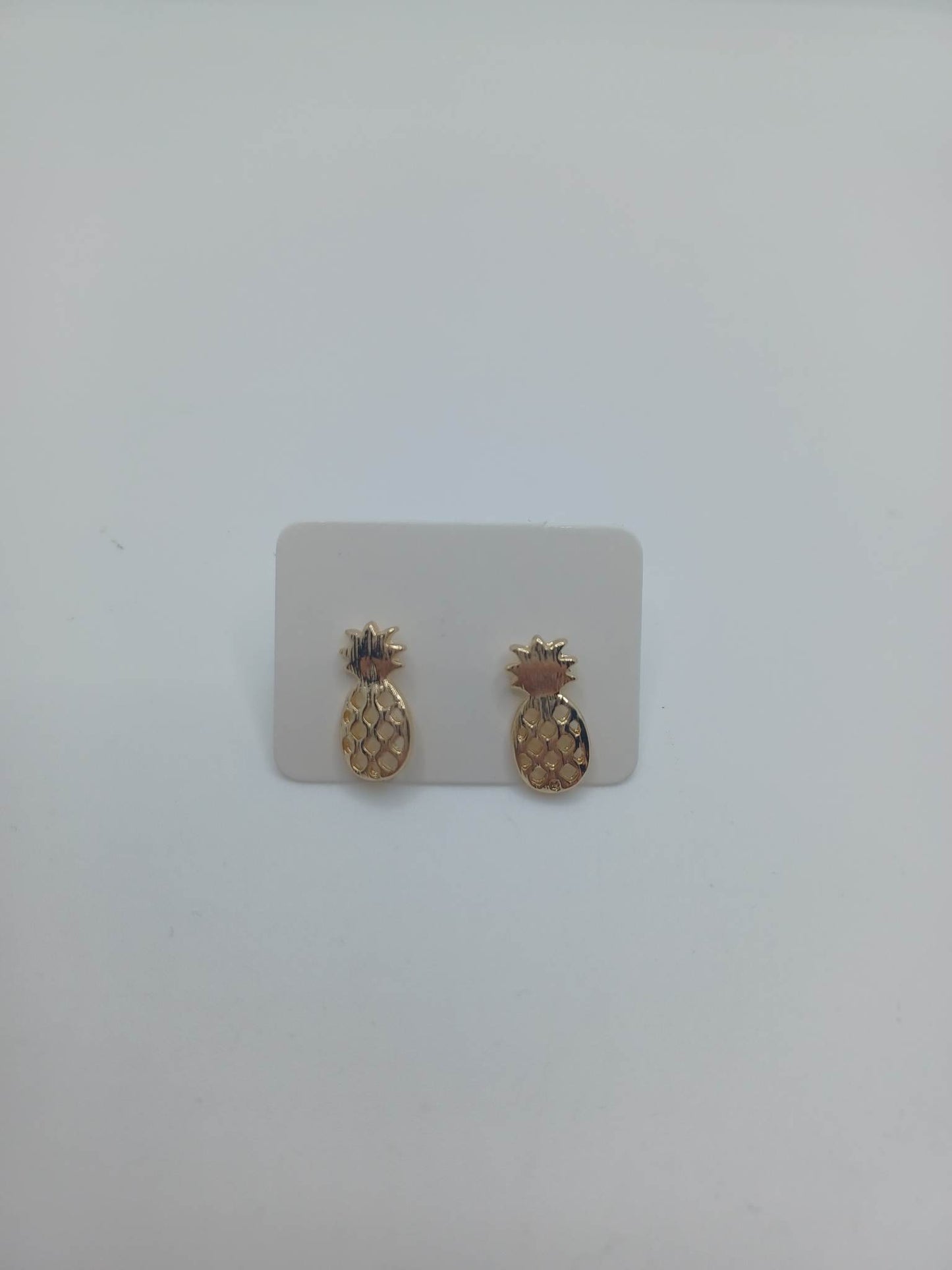 Gold Pineapple Earrings
