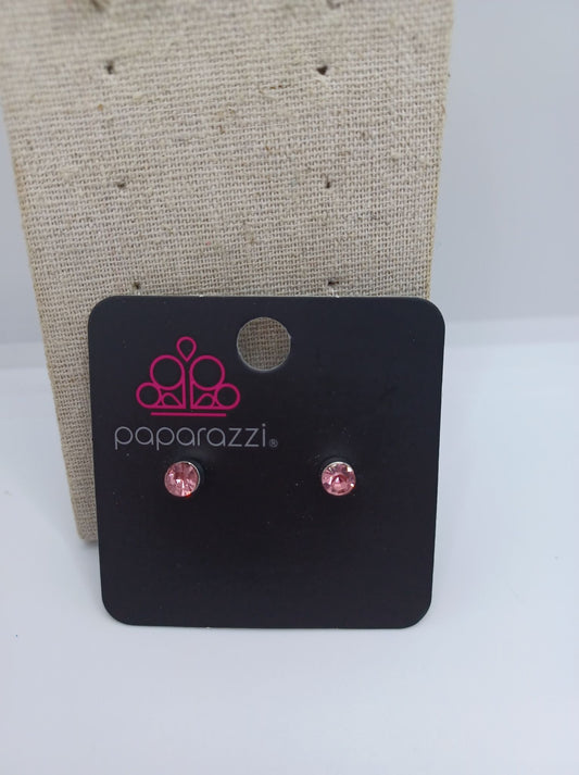 Light Pink Circle Earrings