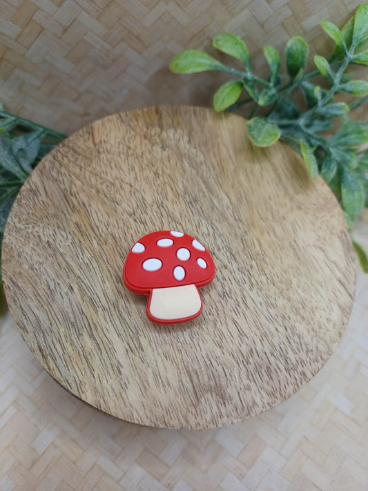 Red Mushroom Shoe Charm Accessory