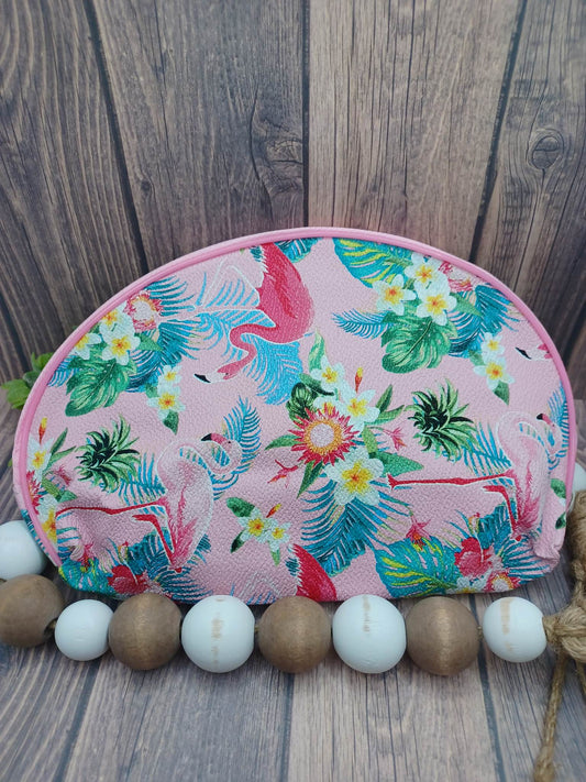 Pink Flamingo Zipper Bag