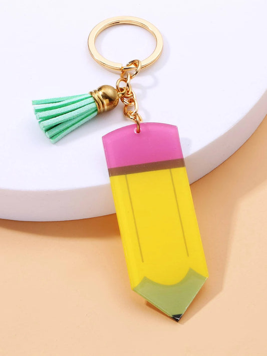 Pencil Keychain w/ Tassel