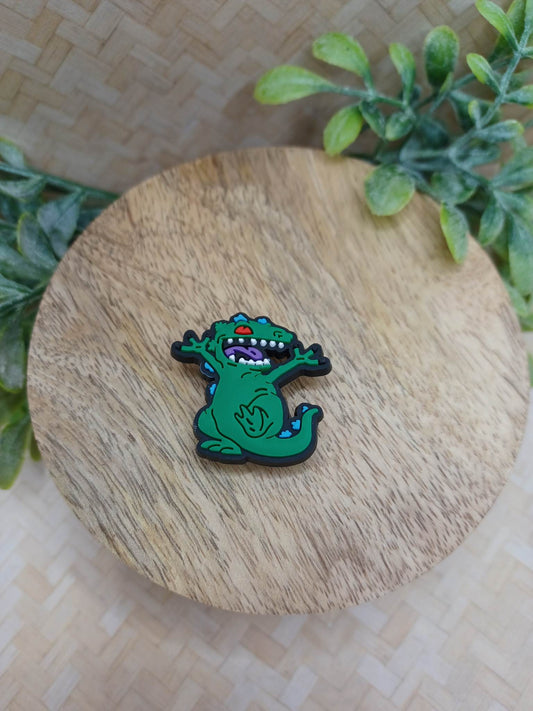Green Dinosaur Shoe Charm Accessory
