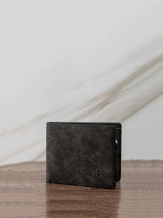 Grey Acid Wash Style Wallet