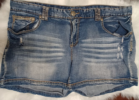 Maurice's Blue Jean Shorts - Size 24