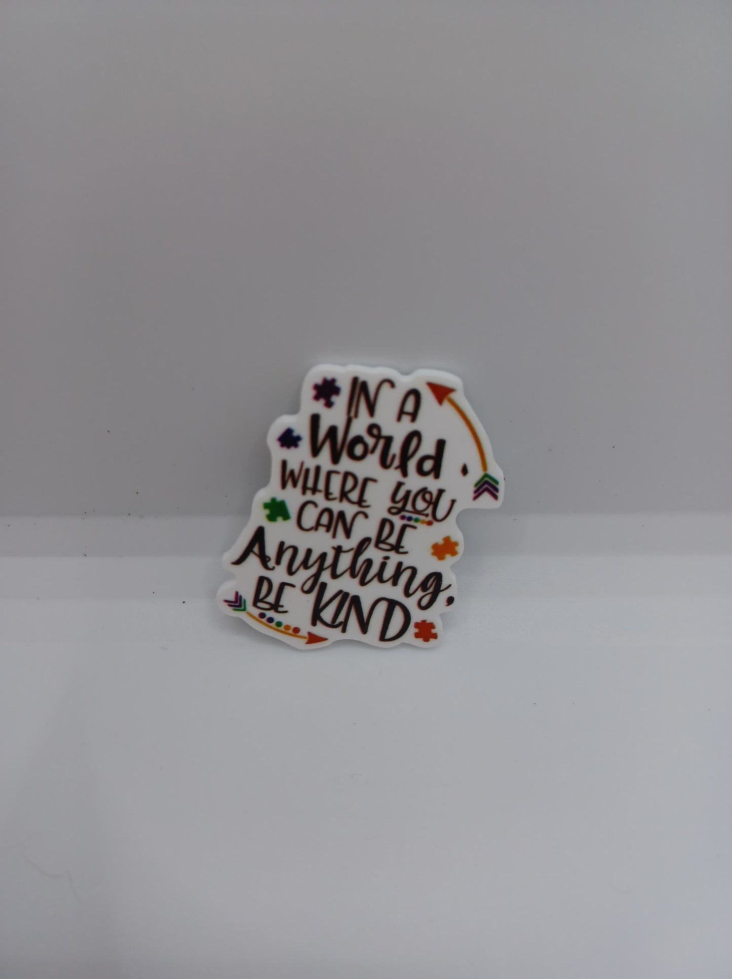 In A world where you can be anything BE KIND Magnet