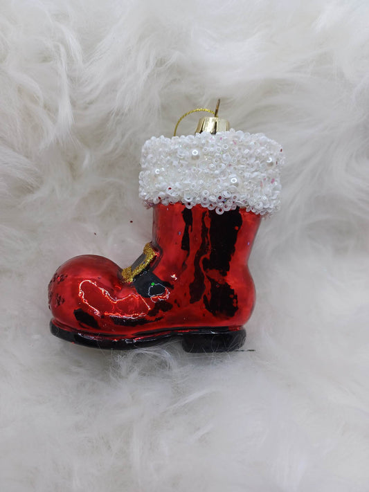 Santa Boot Ornament