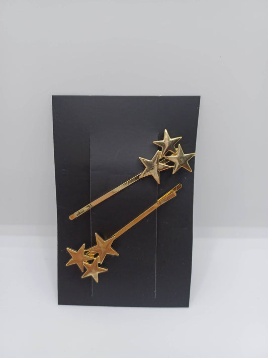 Gold Star Hair Pin Set