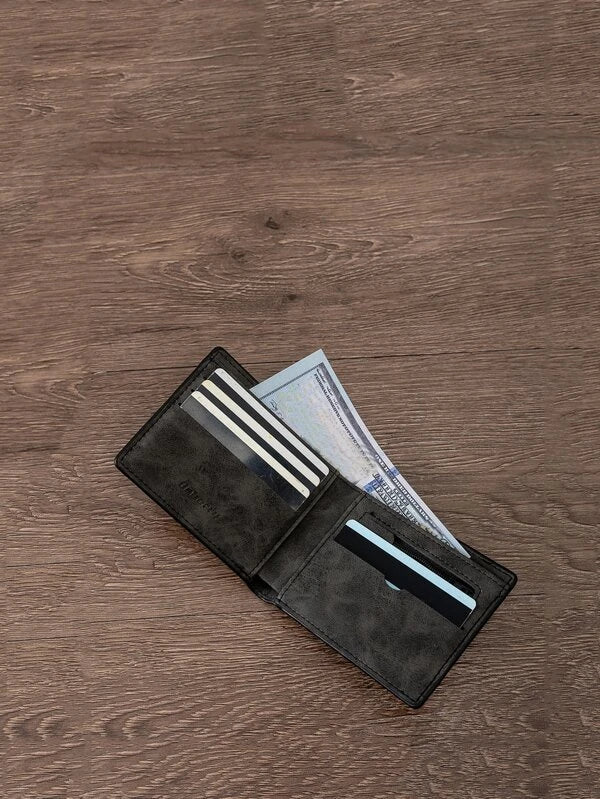 Grey Acid Wash Style Wallet