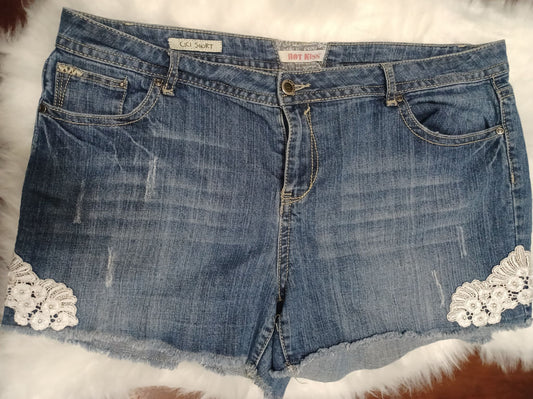 Hot Kiss Blue Jean Shorts - Size 24