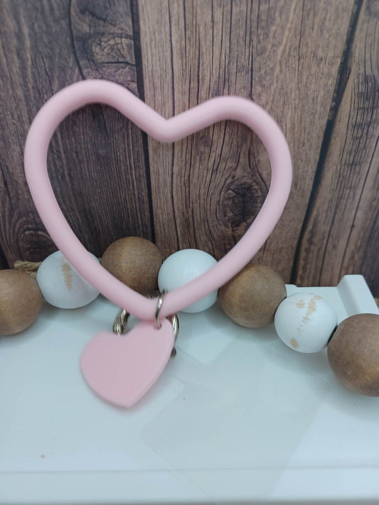 Pink Heart Phone Accessory Wristlet