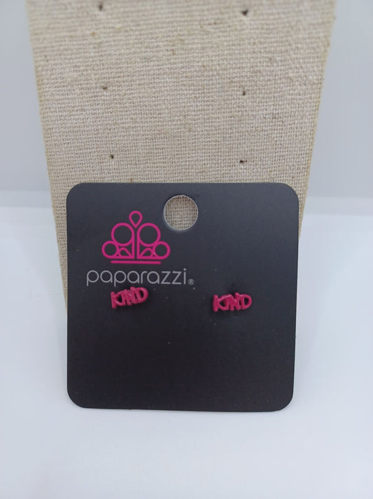 Pink "Kind" Earrings