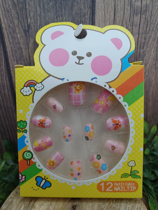 Cute Animals Little Girl's False Nails - Set #8