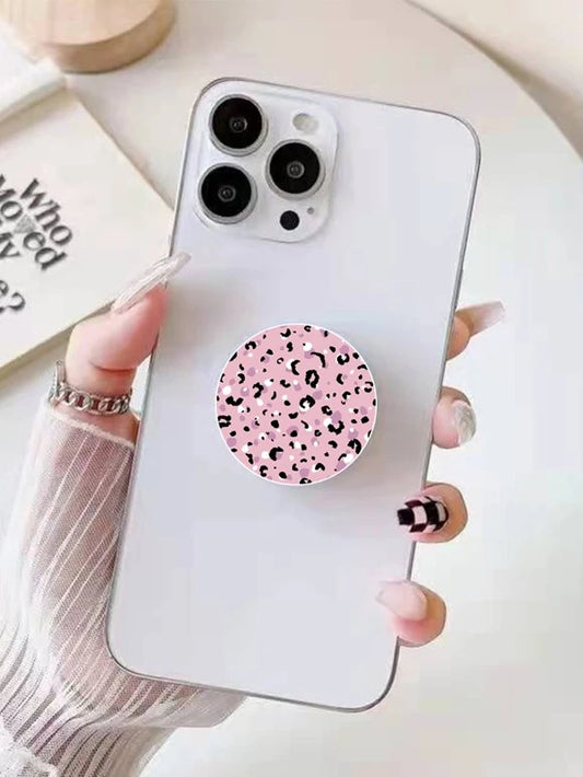 Pink Leopard Print Mobile Phone Accessory