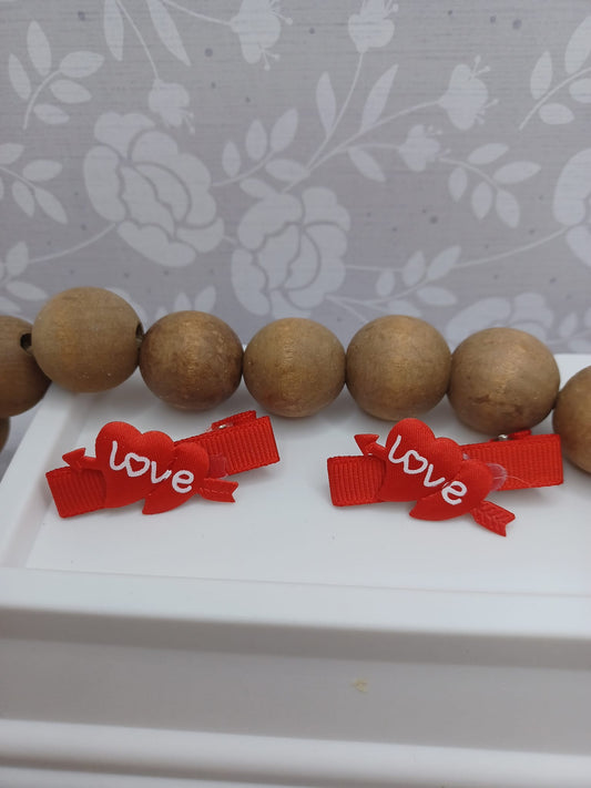 Hearts w/ Love Hair Accessory Set