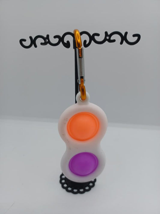 Orange & Purple Keychain Pop-It