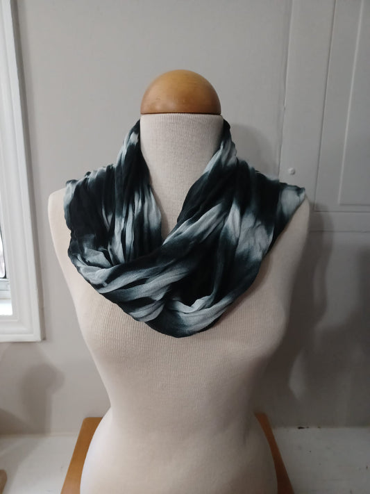Black & White Tye Dye Scarf