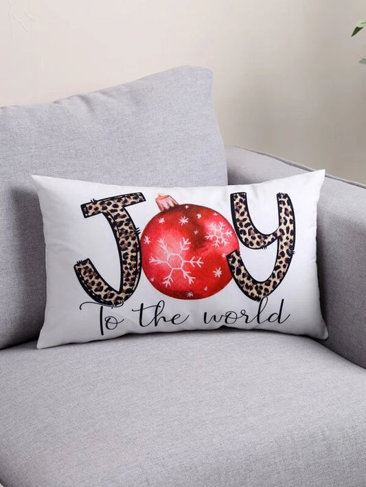 Joy to the World Lumbar Pillow Cover