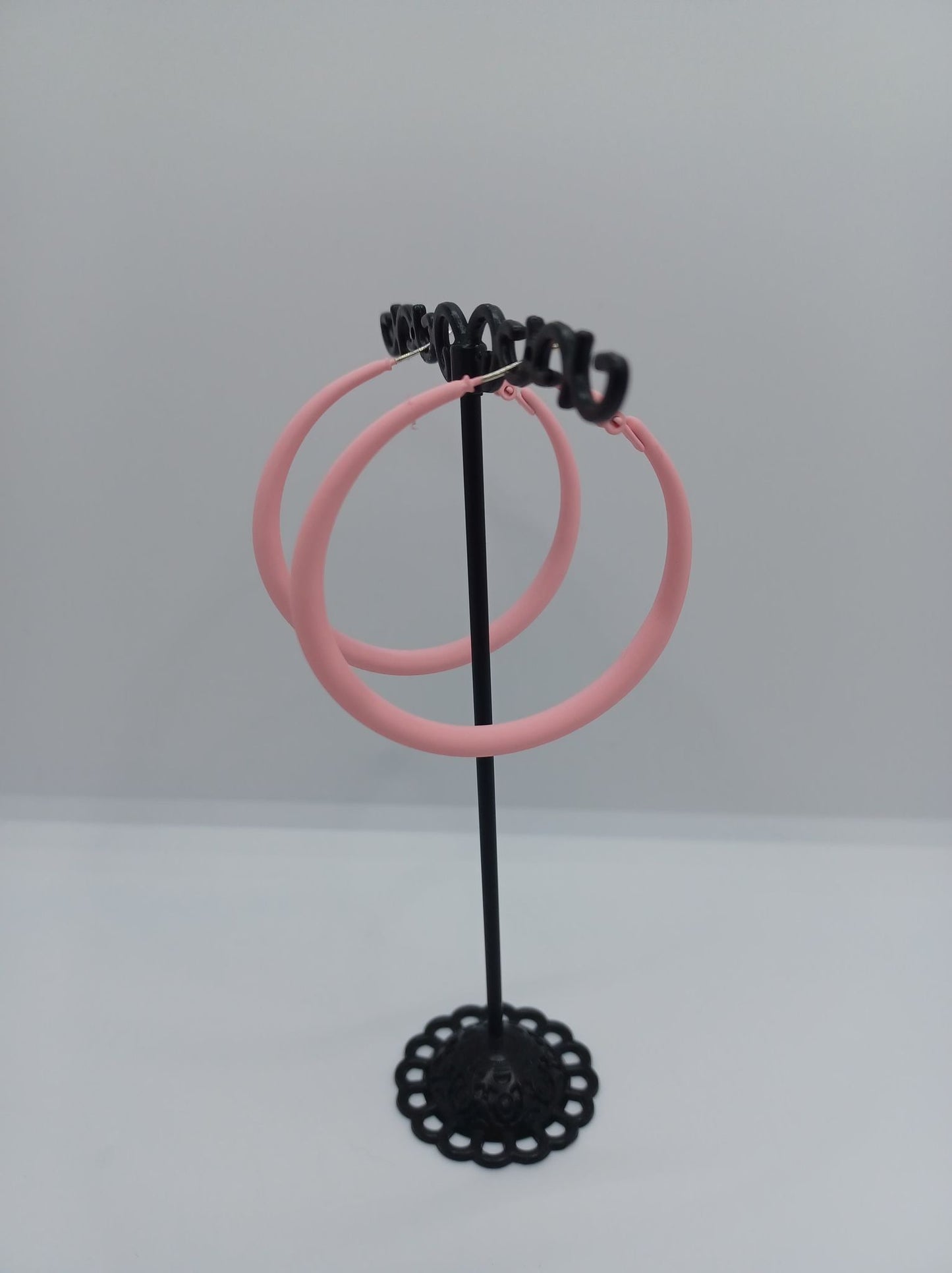 Light Pink Hoop Earrings