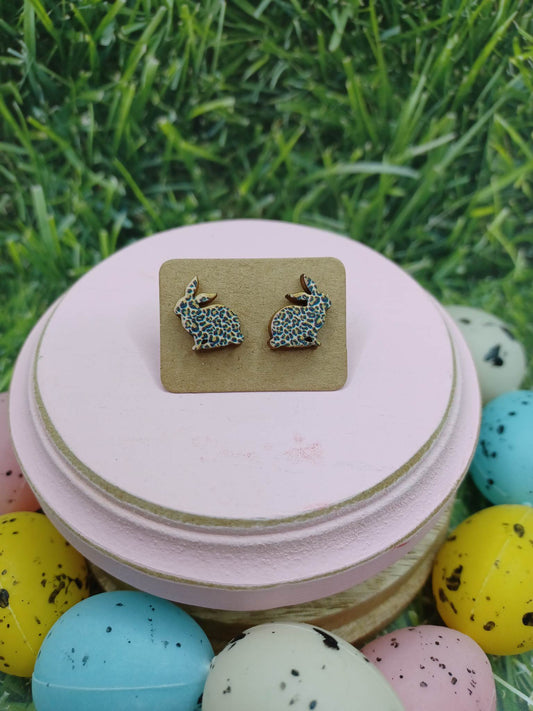 Leopard Bunny Earrings