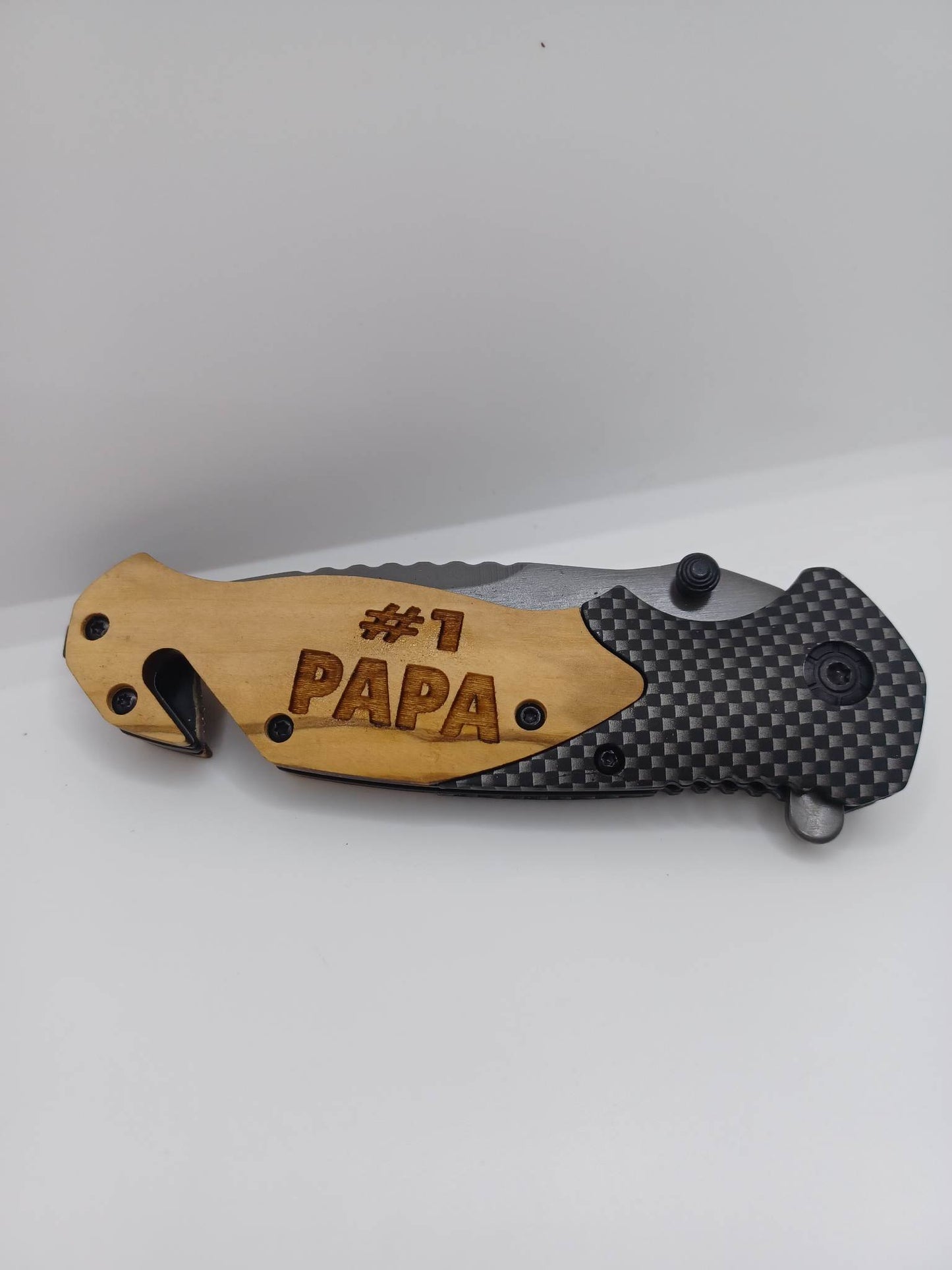 PREORDER - #1 Papa Engraved Utility Knife