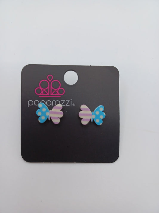 Blue & Purple Butterfly Earrings