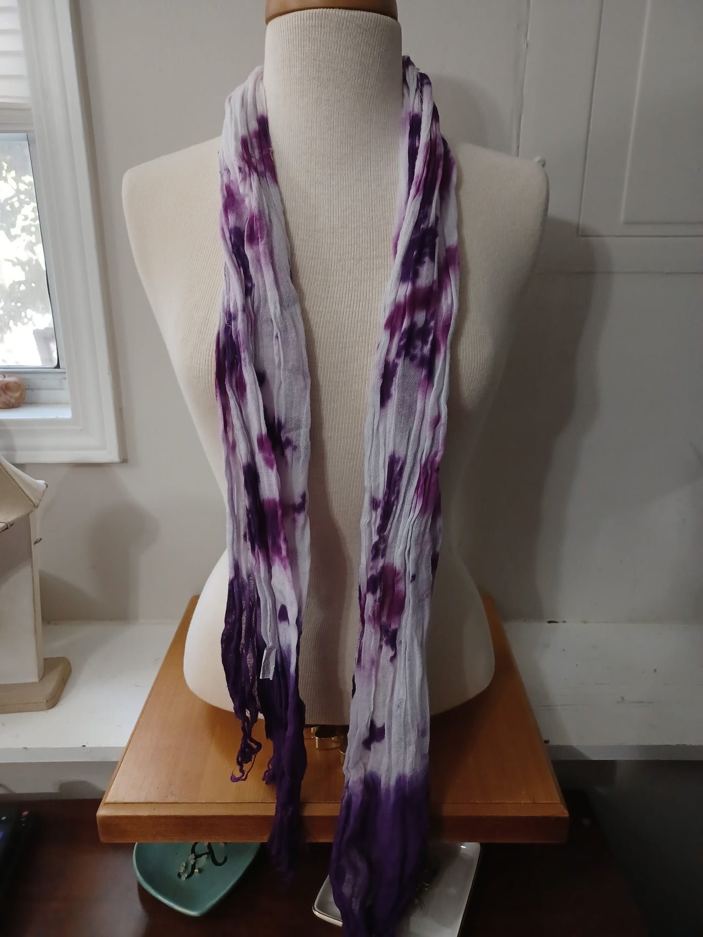 Purple Tye Dye Scarf
