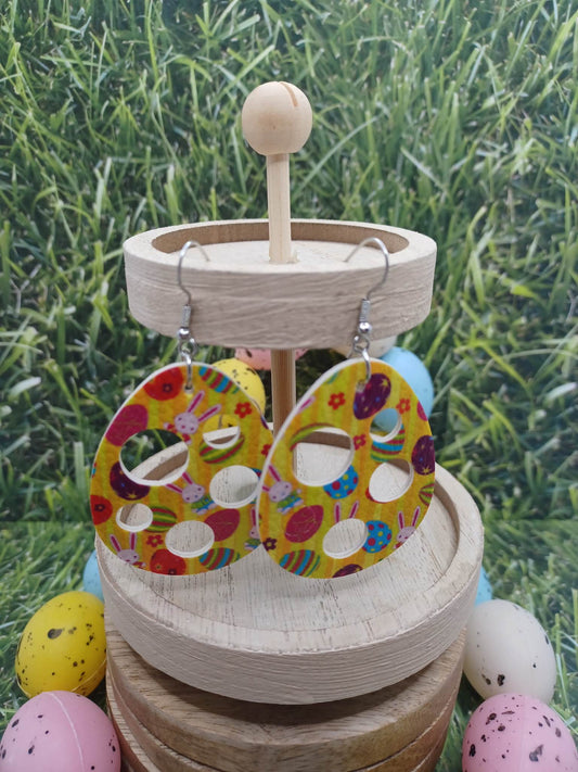 Yellow Easter Egg Earrings