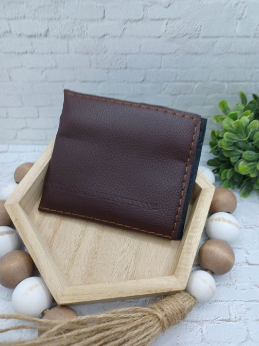 Brown Stitched Wallet