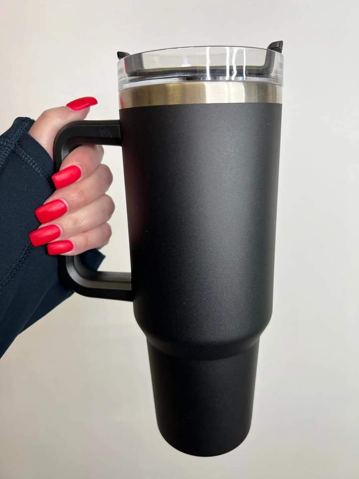 Black 40 oz Tumbler