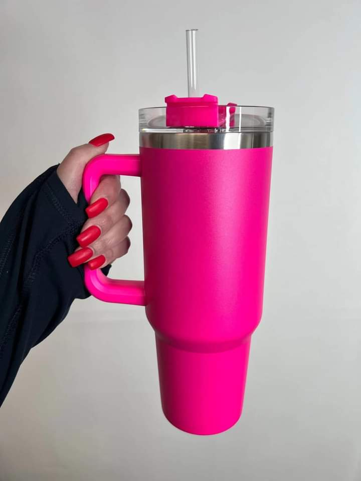 Hot Pink 40 oz Tumbler