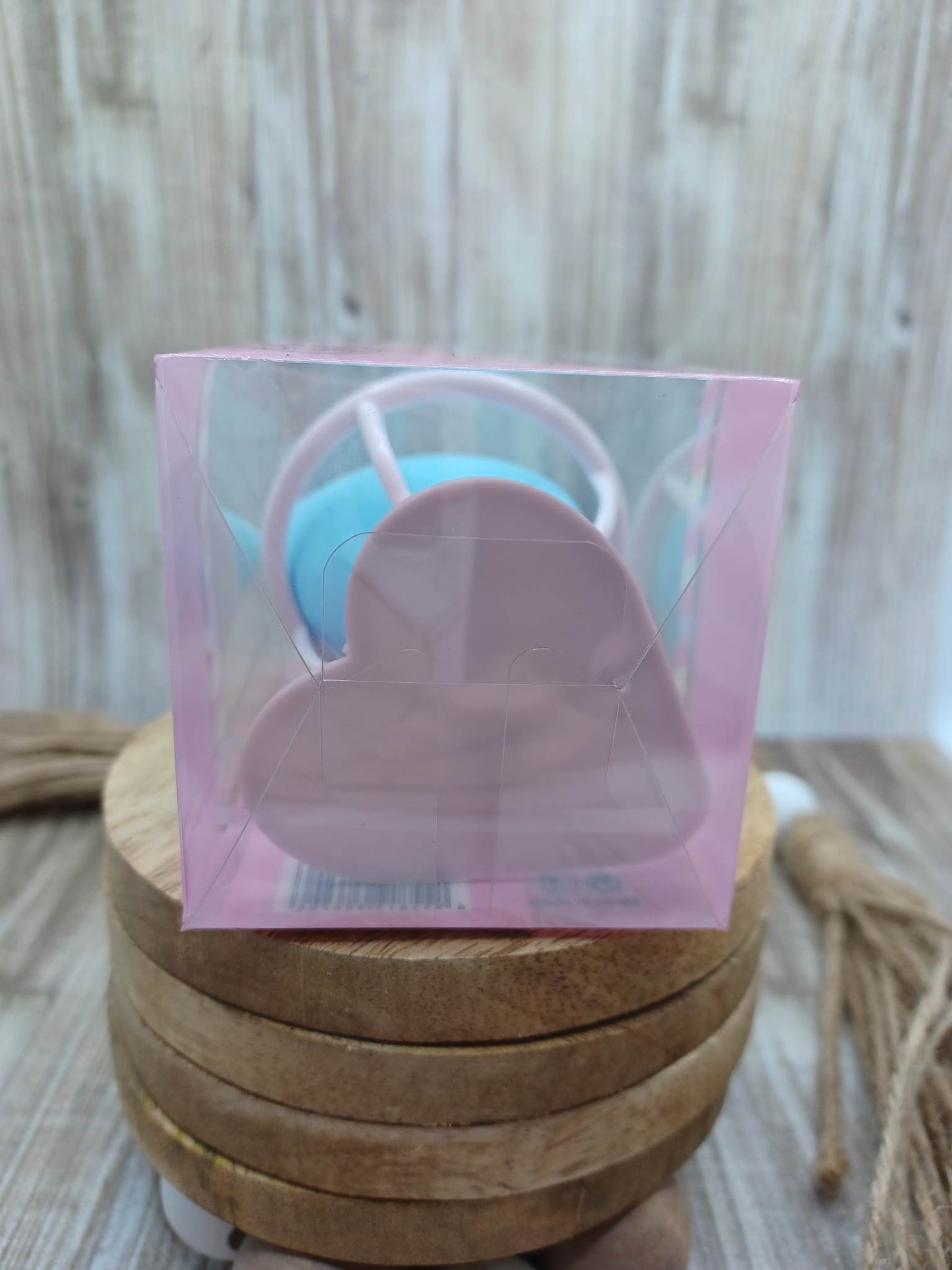 Blue Beauty Blender in a Heart Stand