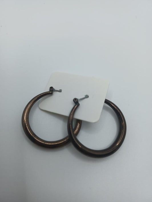 Brown Hoop Earrings