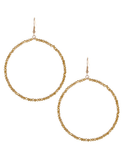 Champagne Glass Beaded Earrings