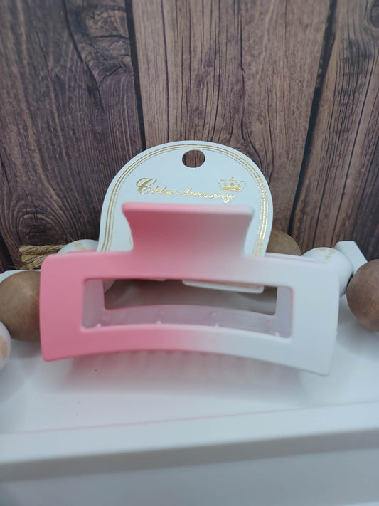 Deep Pink Ombre Jaw Hair Clip