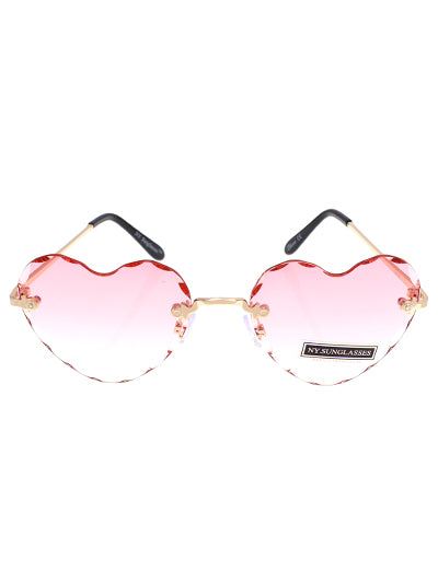 Pink Heart Sunglasses