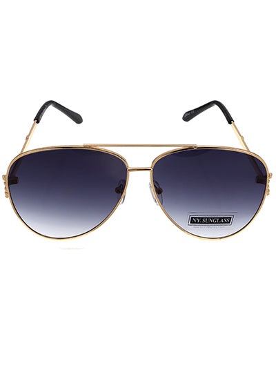 Blue Aviator Style Sunglasses