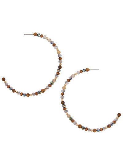 Multicolored Natural Stone & Beaded Earrings